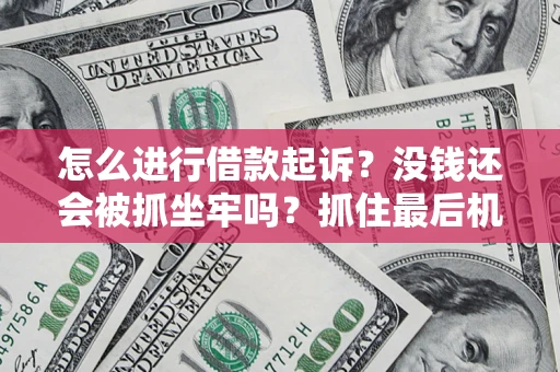 济南怎么进行借款起诉？没钱还会被抓坐牢吗？抓住最后机会！