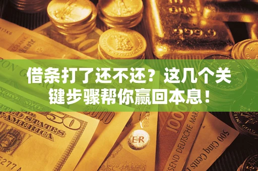 济南借条打了还不还？这几个关键步骤帮你赢回本息！