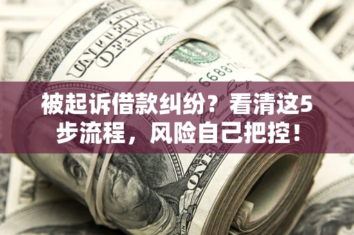 济南被起诉借款纠纷？看清这5步流程，风险自己把控！