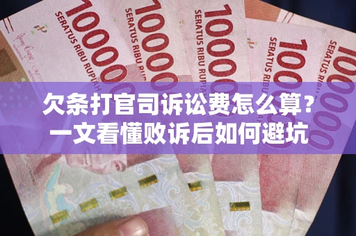 济南欠条打官司诉讼费怎么算？一文看懂败诉后如何避坑