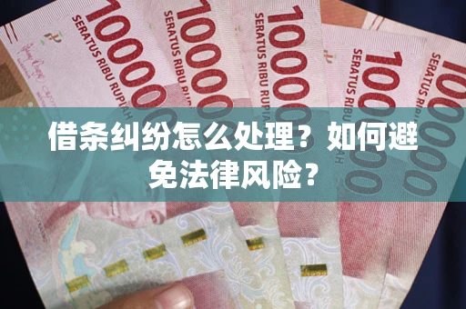 济南借条纠纷怎么处理？如何避免法律风险？